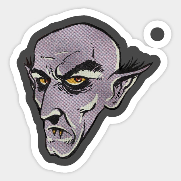 Nosferatu Sticker by RealmsOfNowhere